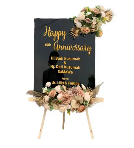 Papan Bunga Akrilik Seri Menanti